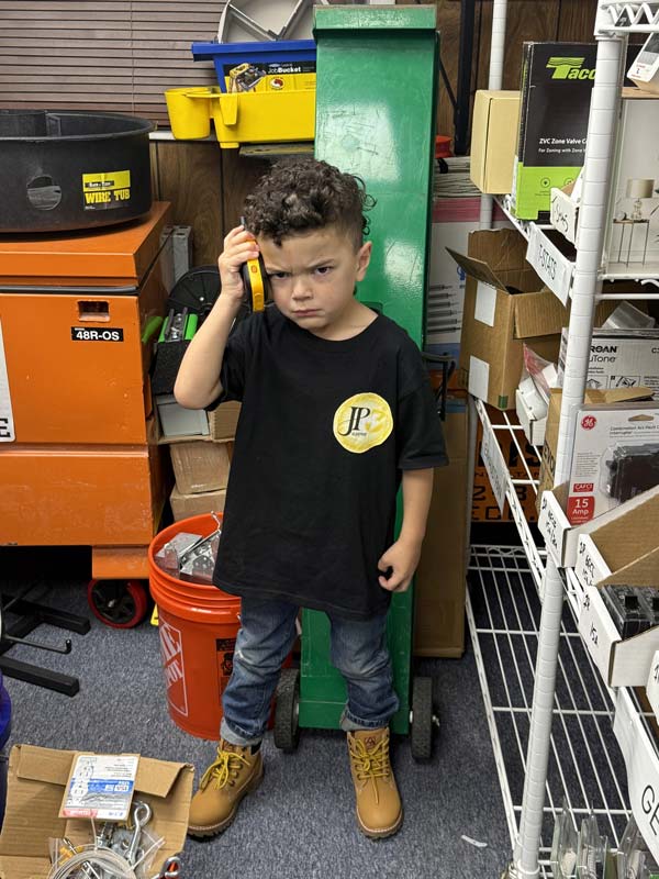 Kid holding phone to Contact JP3 Electric